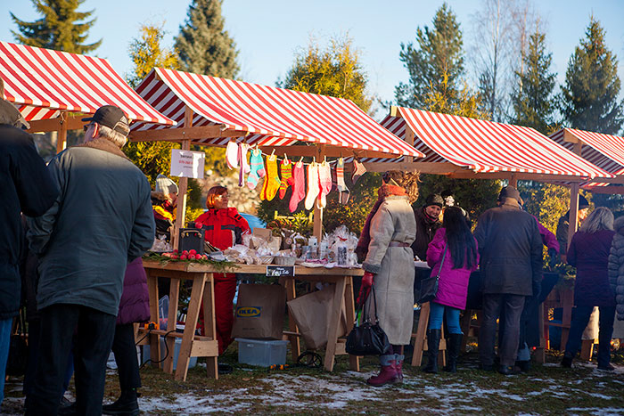 Julmarknad på Klingstagården