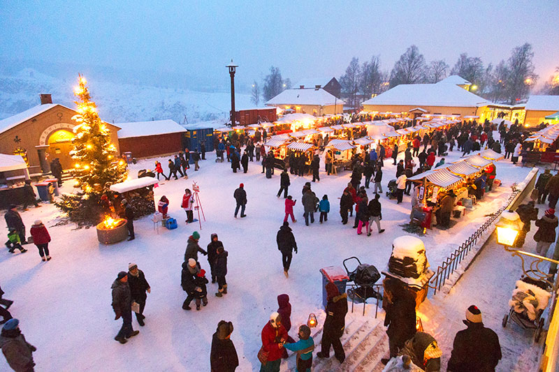 Julmarknad vid Falu gruva